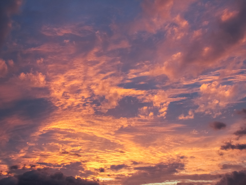 黄昏天空外景环境