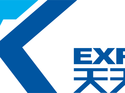 天天快递，快递物流logo