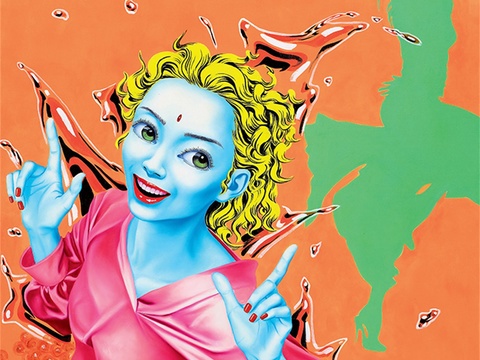 抽象油画，抽象画，装饰画，艺术画，创意画，现代绘画