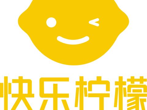 快乐柠檬，奶茶店logo