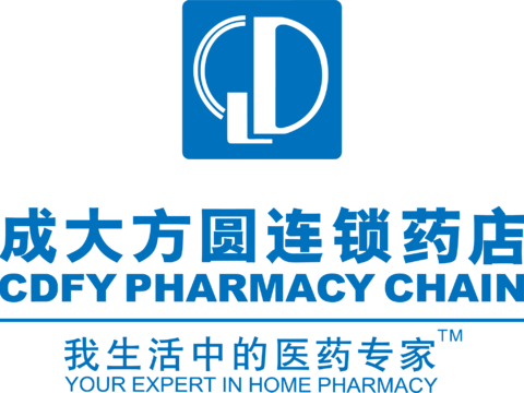 成大方圆连锁药店，药店买药logo 