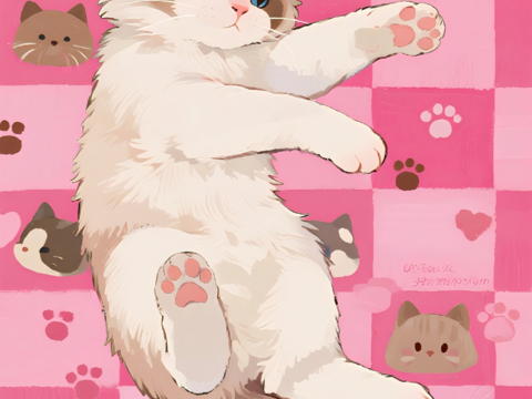 绒光伸展粉格梦境