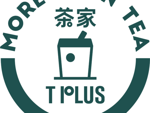 TPLUS茶家，奶茶店logo