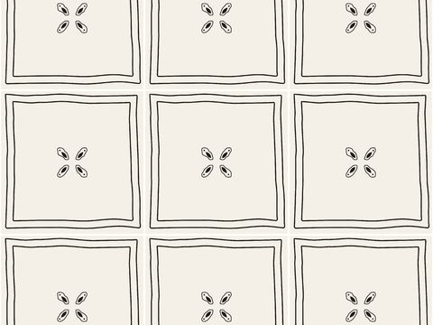  中古奶油瓷砖花砖 