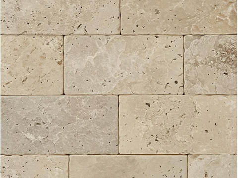 做旧外墙错拼浅色砖