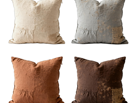  诧寂风抱枕 禅意抱枕 工业风做旧抱枕 素雅抱枕 