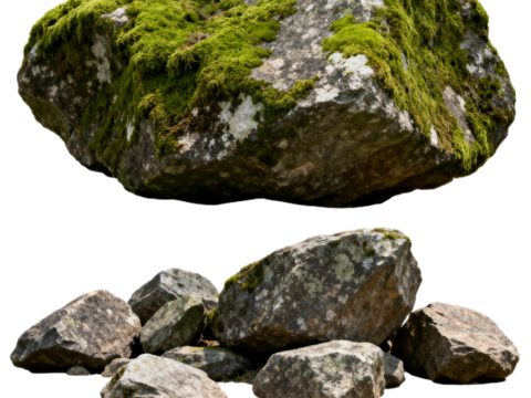  中式石头 禅风石头 日式 免抠自然岩石岩 免抠自然石头 