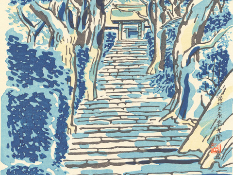 日本浮世绘风景画，日本著名景点绘画29