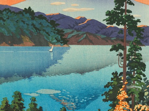  日本浮世绘风景画，日本著名景点风景画53 