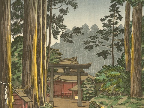  日本浮世绘风景画，日本著名景点风景画27 