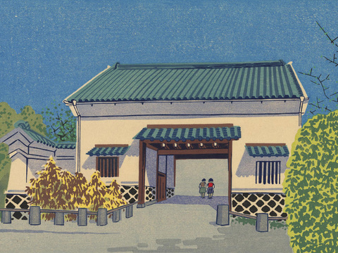 日本浮世绘风景画，日本著名景点绘画51