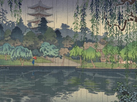 日本浮世绘风景画，日本著名景点风景画65