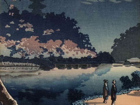 日本浮世绘风景画，日本著名景点风景画9