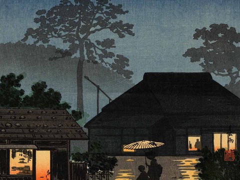  日本浮世绘风景画，日本著名景点风景画35 