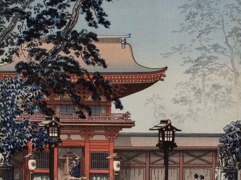  日本浮世绘风景画，日本著名景点风景画3 