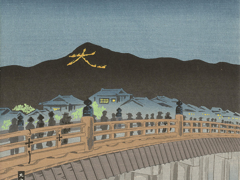 日本浮世绘风景画，日本著名景点绘画12