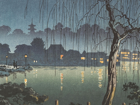 日本浮世绘风景画，日本著名景点风景画7