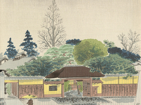  日本浮世绘风景画，日本著名景点绘画18 