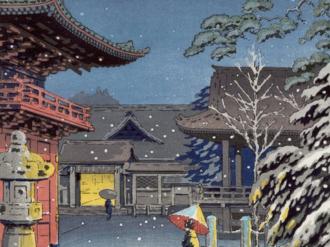 日本浮世绘风景画，日本著名景点风景画11