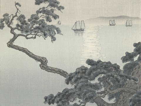 日本浮世绘风景画，日本著名景点风景画2