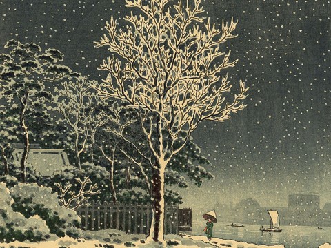 日本浮世绘风景画，日本著名景点风景画25