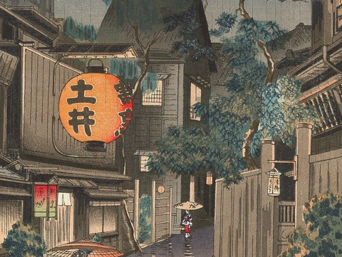  日本浮世绘风景画，日本著名景点风景画24 