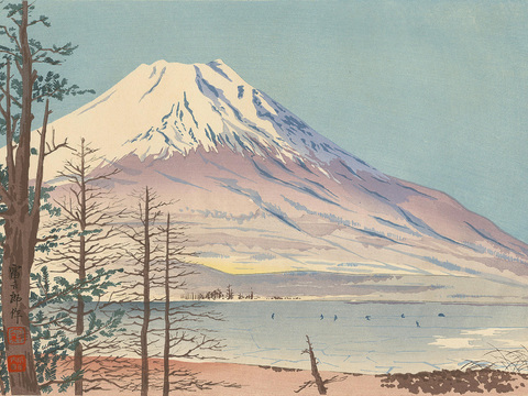 日本浮世绘风景画，日本著名景点绘画34