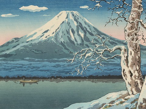 日本浮世绘风景画，日本著名景点风景画30