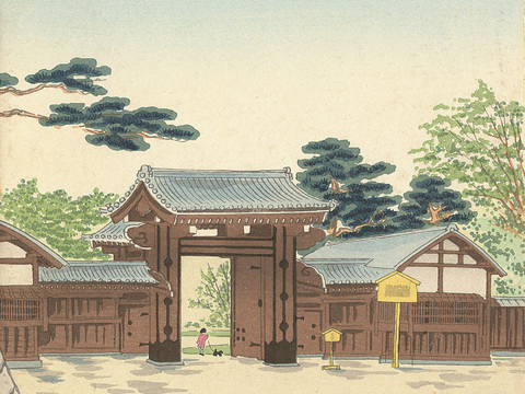 日本浮世绘风景画，日本著名景点绘画23