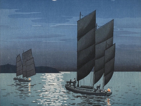  日本浮世绘风景画，日本著名景点风景画10 