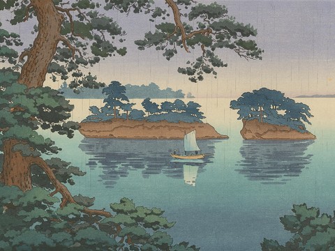 日本浮世绘风景画，日本著名景点风景画29
