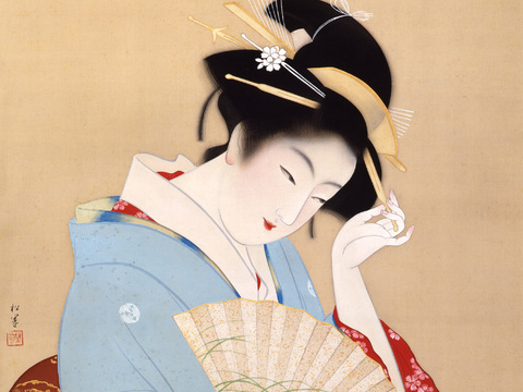  日本浮世绘人物画，日本清新人物画66 