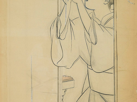  日本浮世绘人物画，日本清新人物画88 