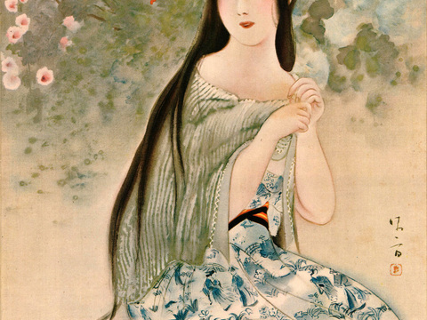  日本浮世绘人物画，日本清新人物画70 