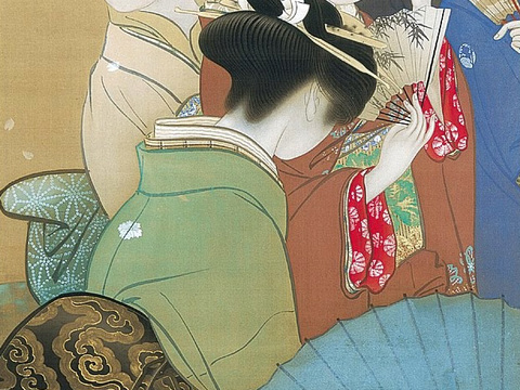 日本浮世绘人物画，日本清新人物画103