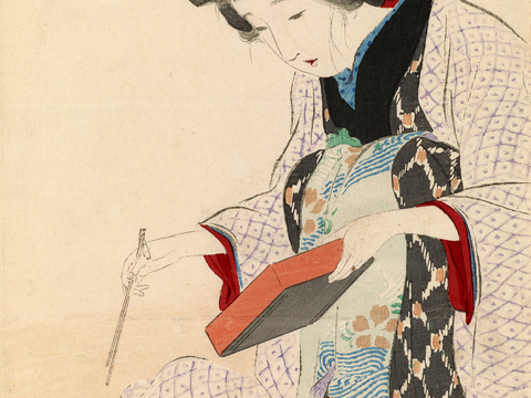  日本浮世绘人物画，日本清新人物画20 