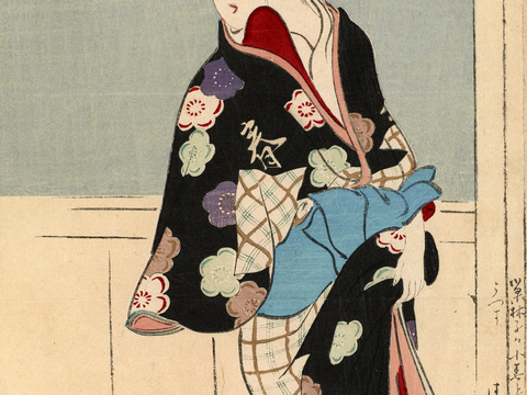 日本浮世绘人物画，日本清新人物画19