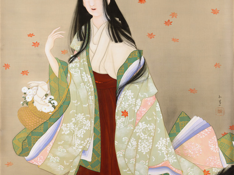  日本浮世绘人物画，日本清新人物画5 