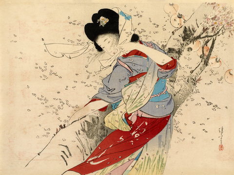 日本浮世绘人物画，日本清新人物画15