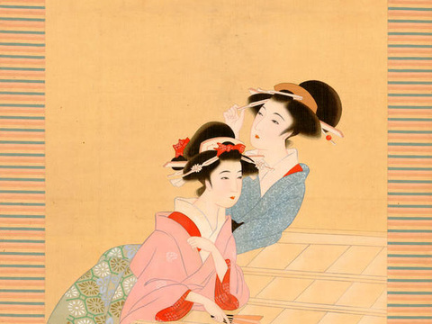 日本浮世绘人物画，日本清新人物画113