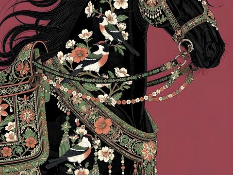 马艺术装饰画芯