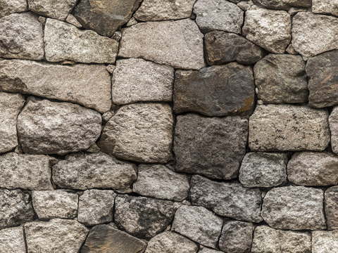 日式复古石墙_无缝自然乱石砌墙_文化墙_石挡墙贴图