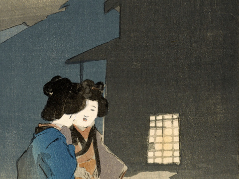  日本浮世绘人物画，日本清新人物画40 