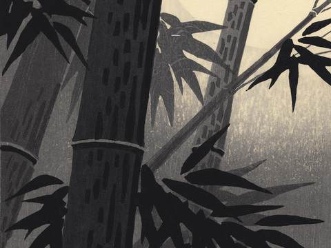 日本浮世绘风景画，日本著名景点绘画138