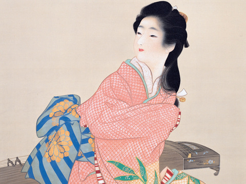 日本浮世绘人物画，日本清新人物画4