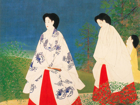 日本浮世绘人物画，日本清新人物画41