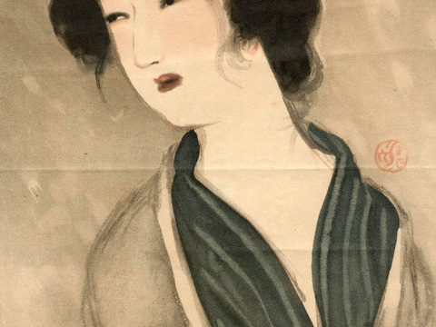 日本浮世绘人物画，日本清新人物画75