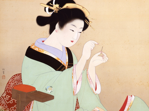 日本浮世绘人物画，日本清新人物画67