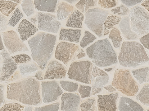 无缝乱石地砖_户外地面
