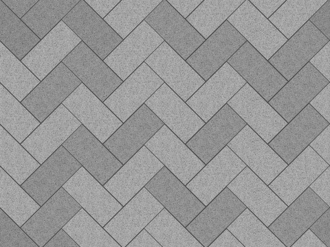 无缝灰色人字透水砖